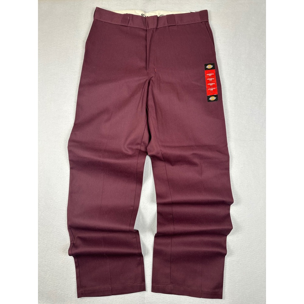 Dickies 874 Original Fit Work Pants Mens 36x34 Maroon